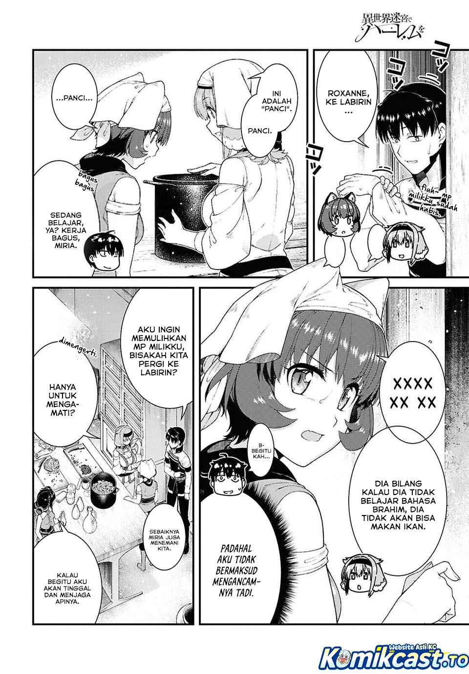 Isekai Meikyuu de Harem wo chapter 105 halaman 8