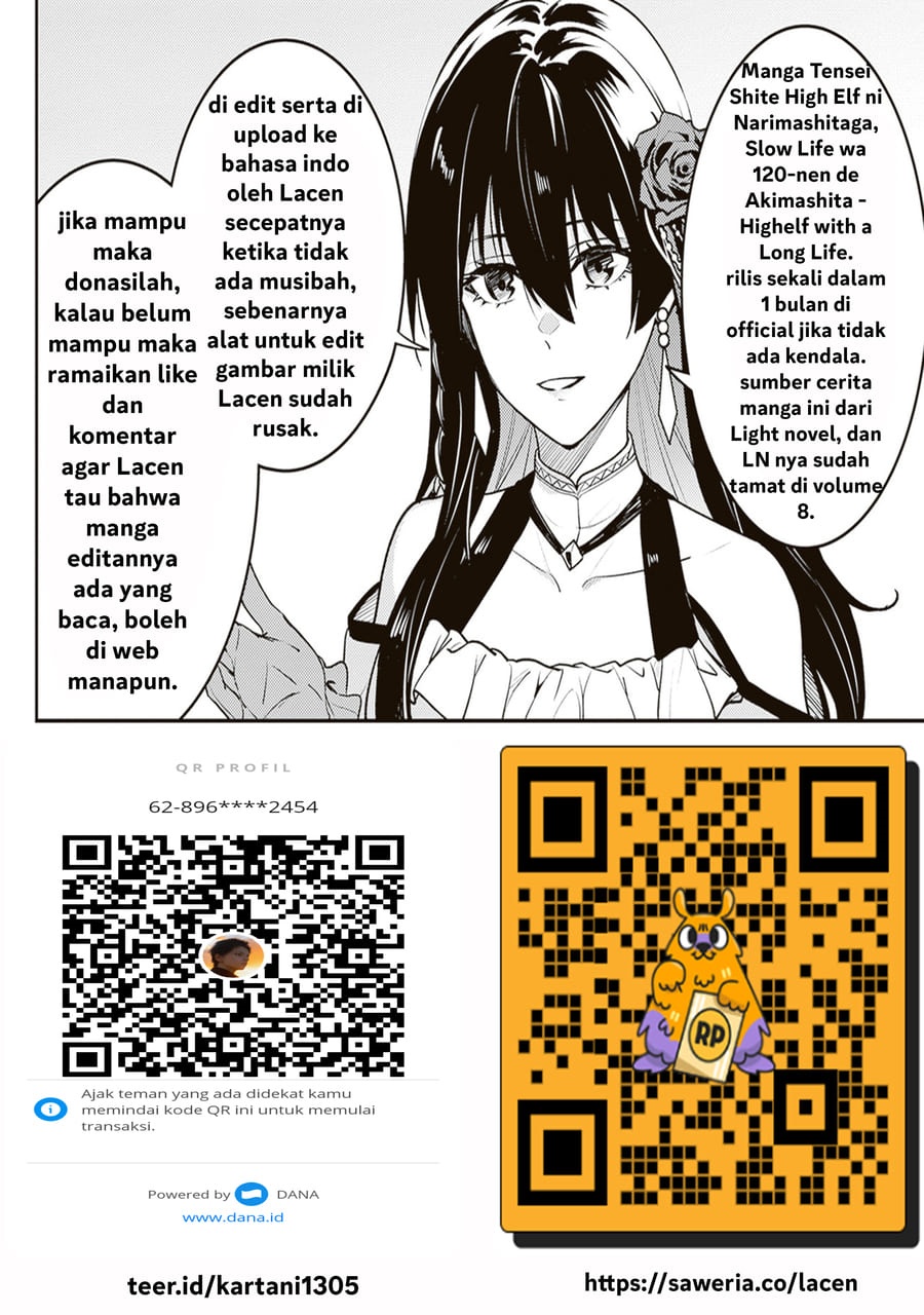 Tensei Shite High Elf ni Narimashitaga, Slow Life wa 120-nen de Akimashita chapter 50 halaman 22