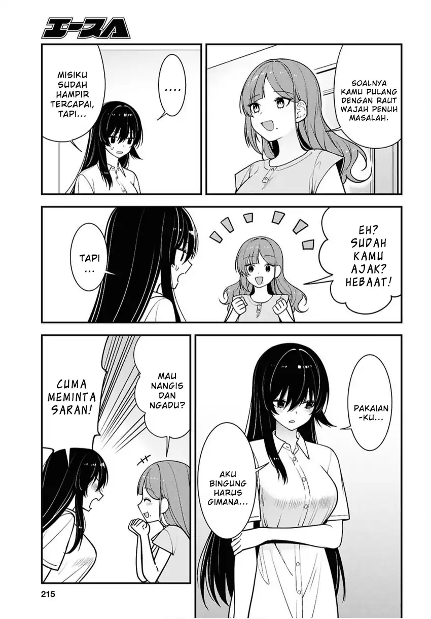 Tonari no Seki no Yankee Shimizu-san ga Kami o Kuroku Sometekita chapter 17 halaman 17