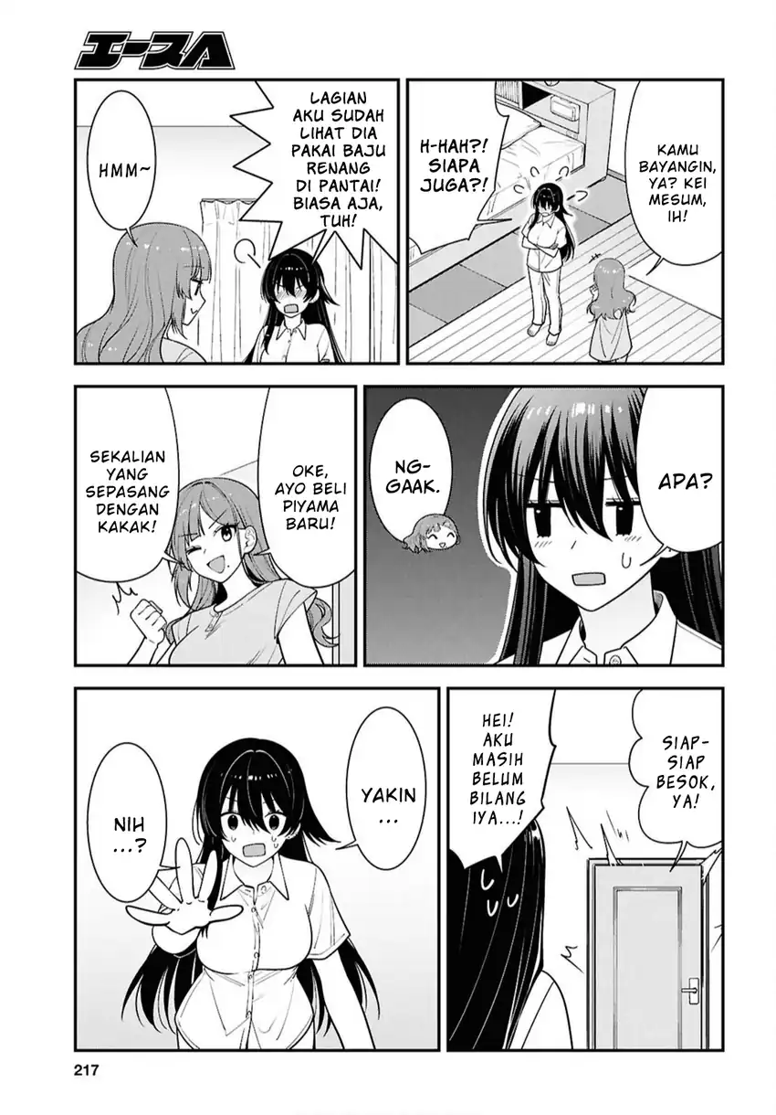 Tonari no Seki no Yankee Shimizu-san ga Kami o Kuroku Sometekita chapter 17 halaman 19