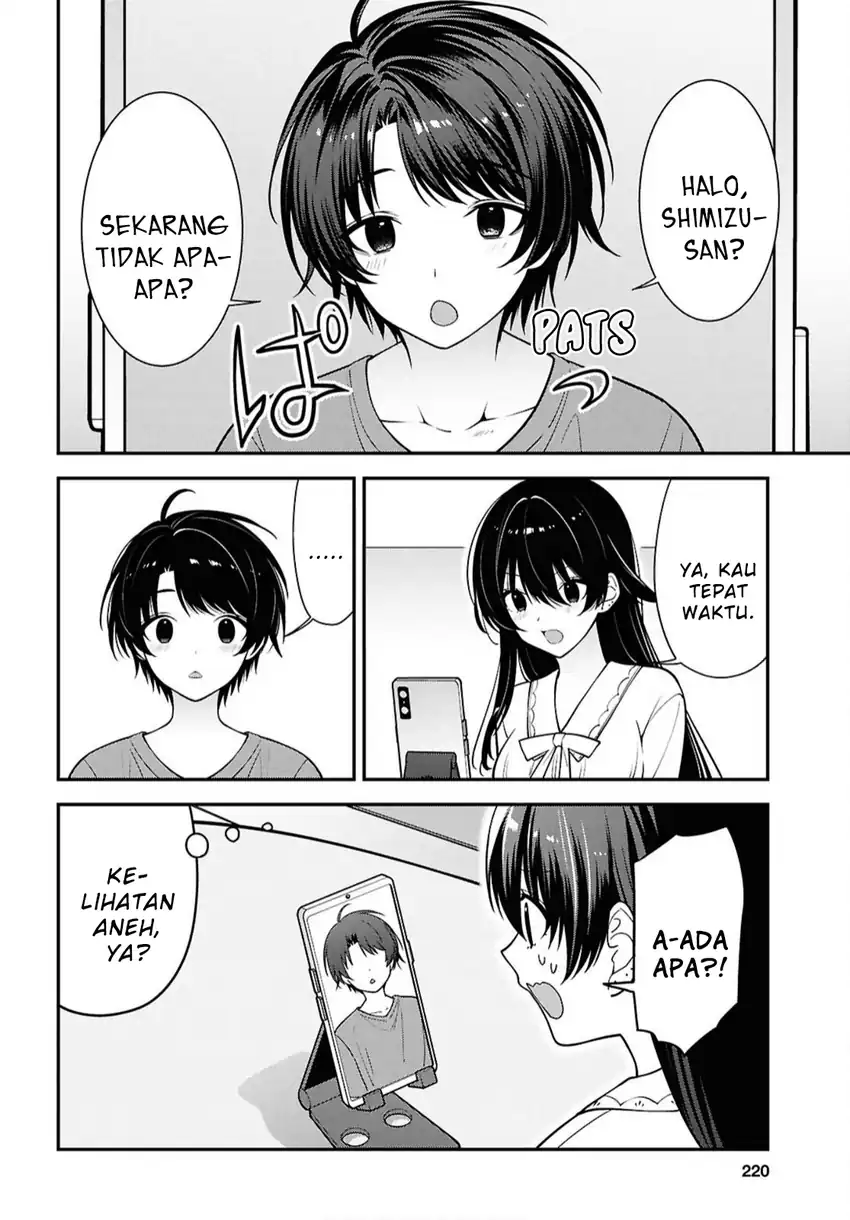 Tonari no Seki no Yankee Shimizu-san ga Kami o Kuroku Sometekita chapter 17 halaman 22