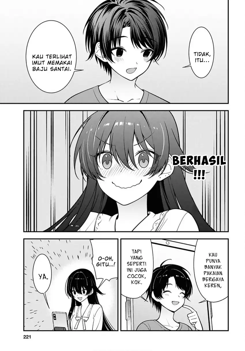 Tonari no Seki no Yankee Shimizu-san ga Kami o Kuroku Sometekita chapter 17 halaman 23