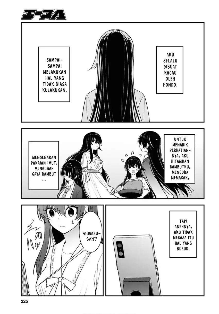 Tonari no Seki no Yankee Shimizu-san ga Kami o Kuroku Sometekita chapter 17 halaman 27