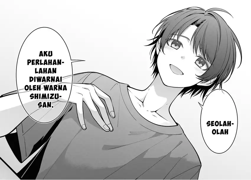 Tonari no Seki no Yankee Shimizu-san ga Kami o Kuroku Sometekita chapter 17 halaman 30