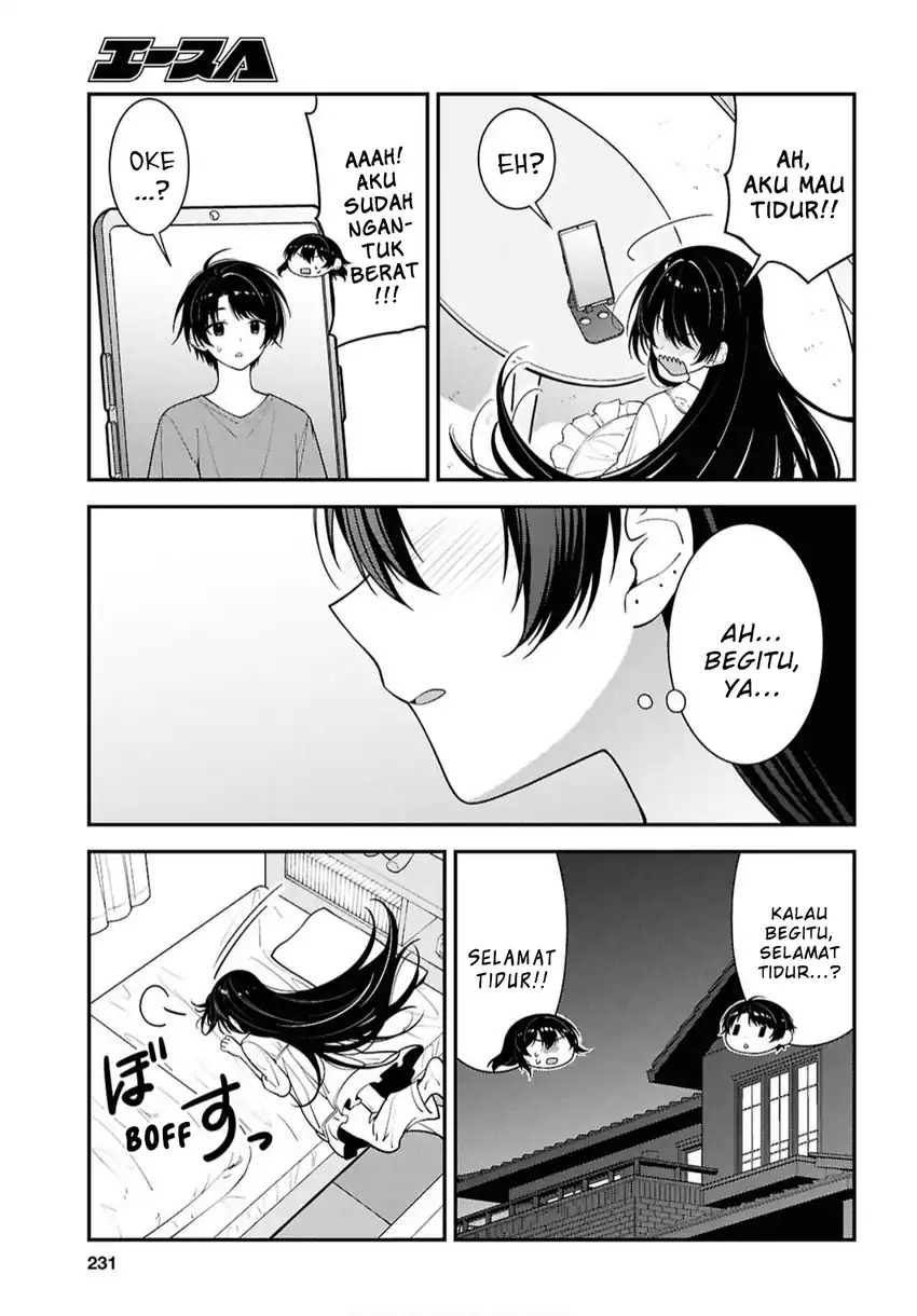 Tonari no Seki no Yankee Shimizu-san ga Kami o Kuroku Sometekita chapter 17 halaman 32
