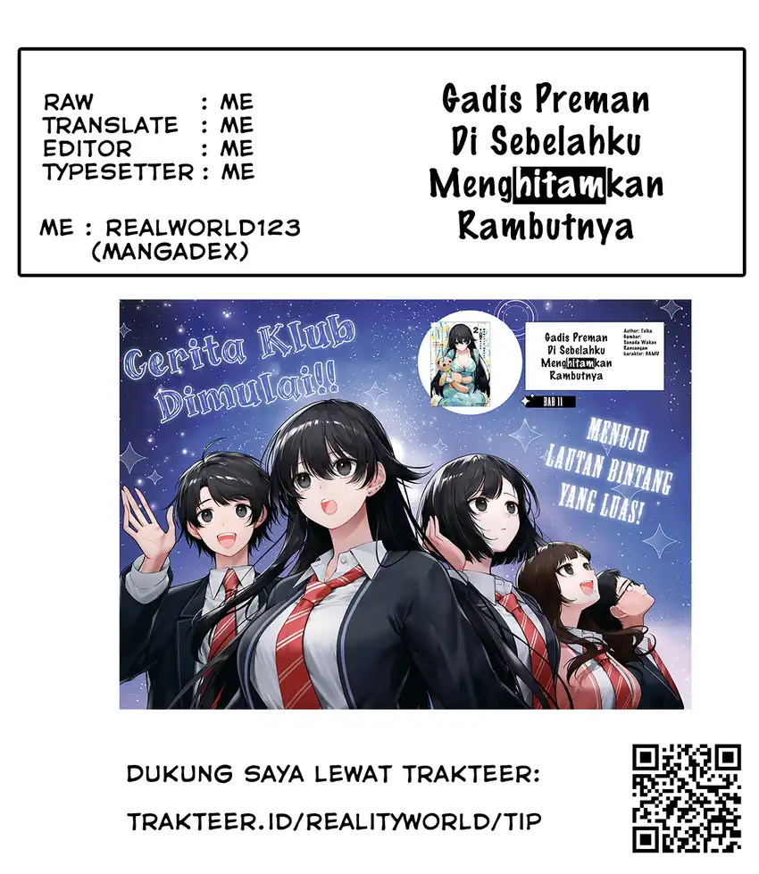 Tonari no Seki no Yankee Shimizu-san ga Kami o Kuroku Sometekita chapter 17 halaman 34