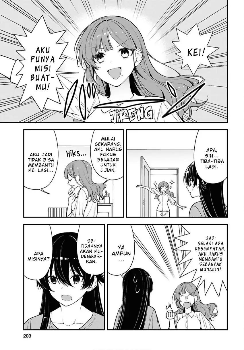 Tonari no Seki no Yankee Shimizu-san ga Kami o Kuroku Sometekita chapter 17 halaman 5
