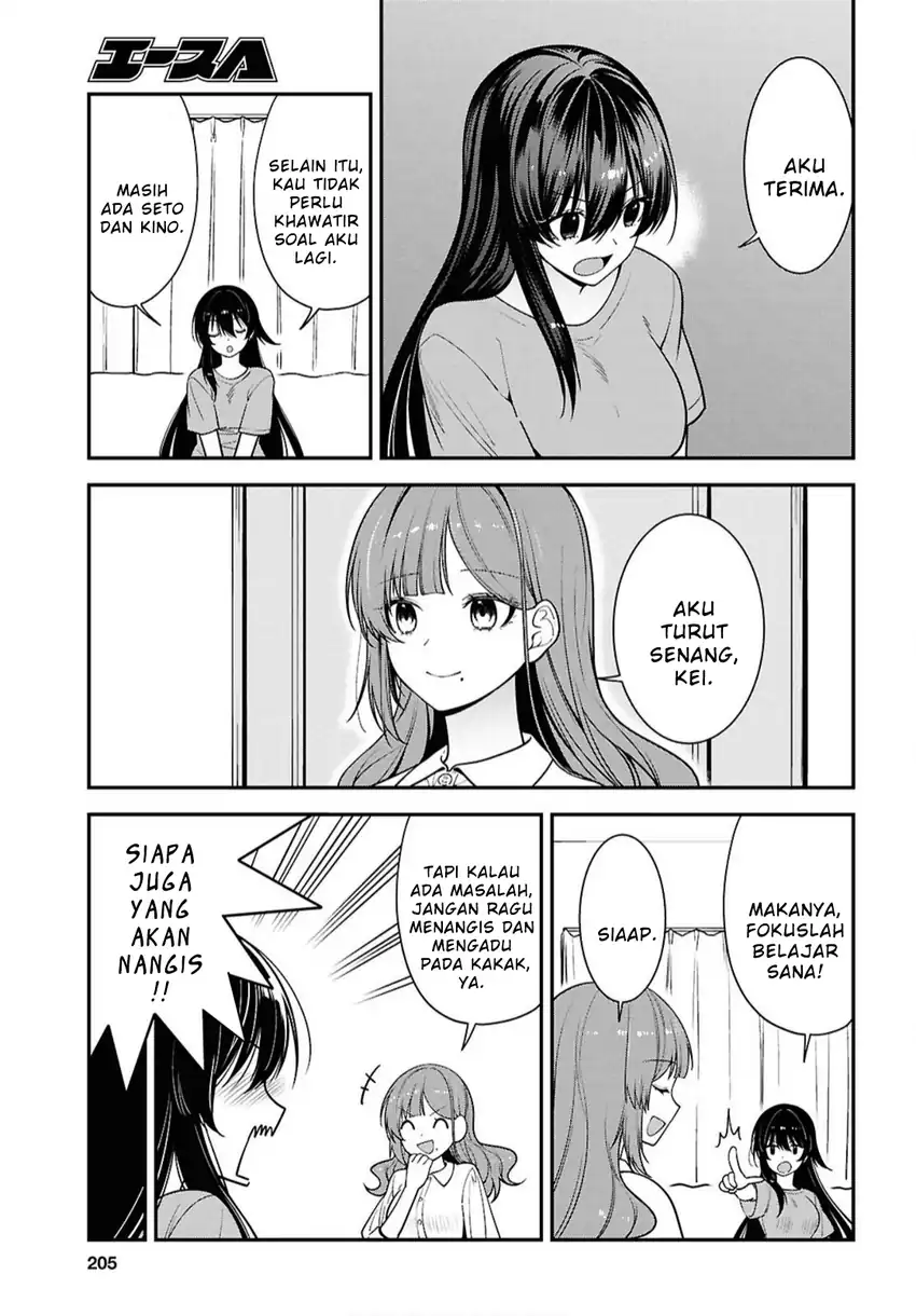 Tonari no Seki no Yankee Shimizu-san ga Kami o Kuroku Sometekita chapter 17 halaman 7
