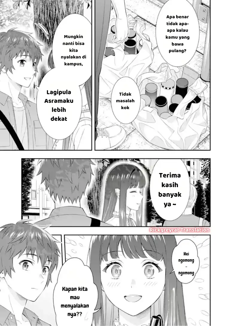 Toumei na Yoru ni Kakeru-kun to, Me ni Mienai Koi wo Shita chapter 4.2 halaman 10