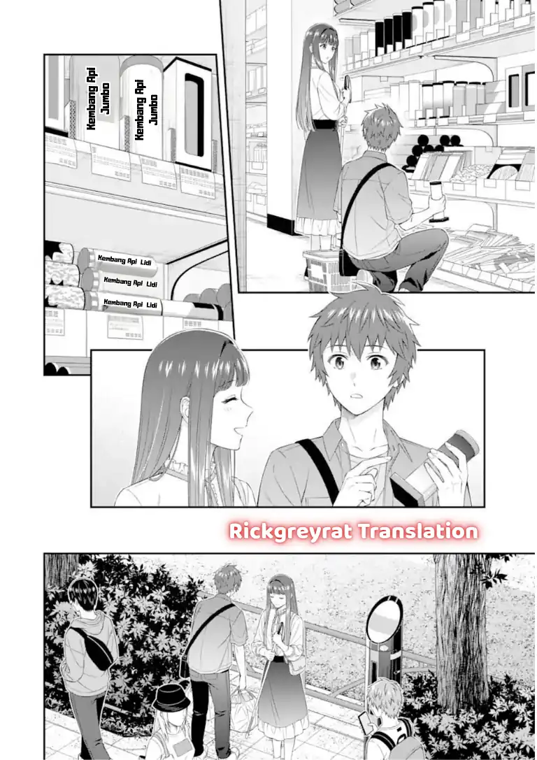 Toumei na Yoru ni Kakeru-kun to, Me ni Mienai Koi wo Shita chapter 4.2 halaman 9